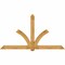Ekena Millwork Redmond Rough Sawn Timber Gable Bracket, Western Red Cedar, 108"W x 58"H x 6"D x 6"F, 13/12 Pitch GBW108X58X0606RED00RWR - alternate 1